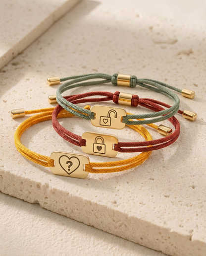 The Mood Set, all three status bracelets
